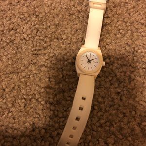 Nixon White Small Timeteller Watch